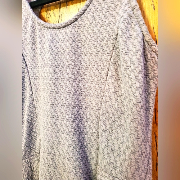 KIRRA Vintage Retro Gray Peplum Top back Keyhole Size Small - Picture 4 of 6